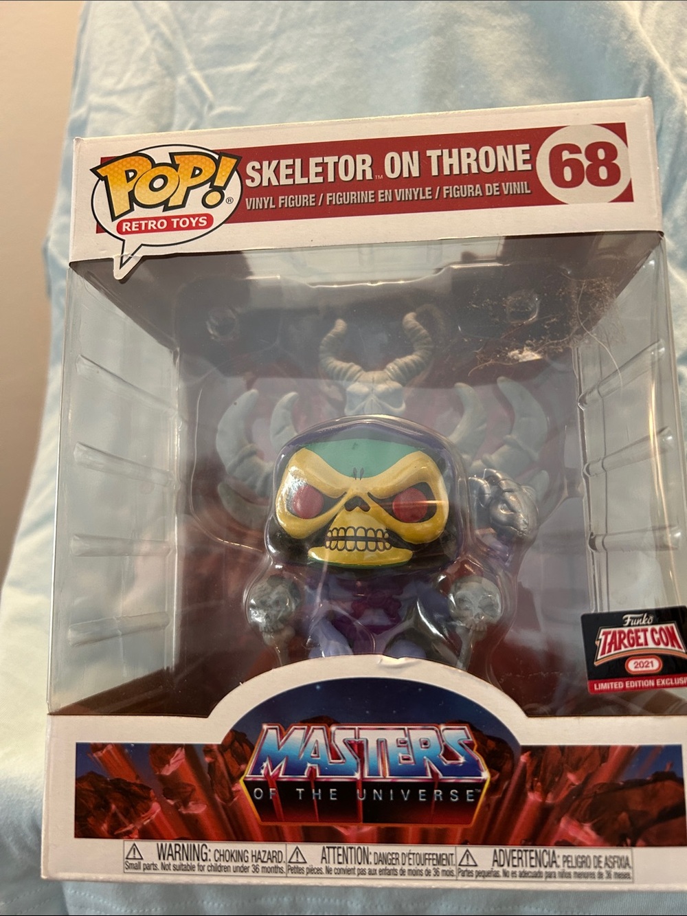 Funko Pop! Masters of the Universe Skeletor on Throne - purple, yellow, blue